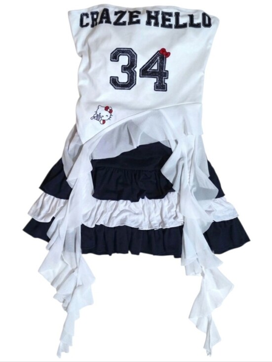 Tops - From thailand, asian 2pc asymmetrical set